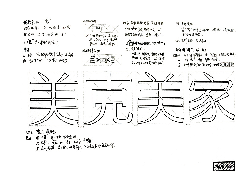 字体设计之视觉中心